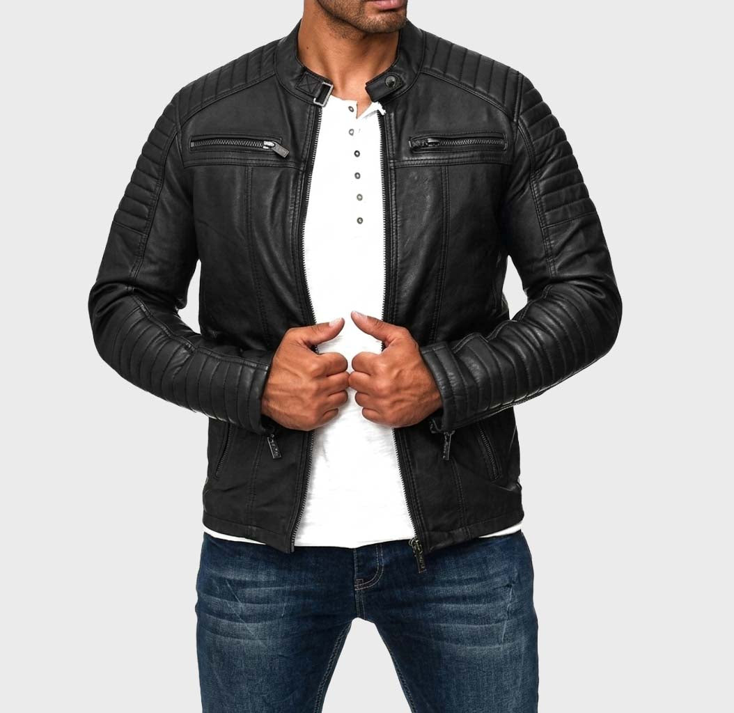 Men's Urban Maverick Genuine Leather Car Coat - Dawars Leather