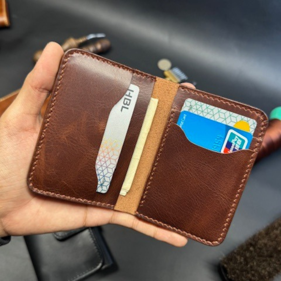 Slim Leather Bifold Wallet