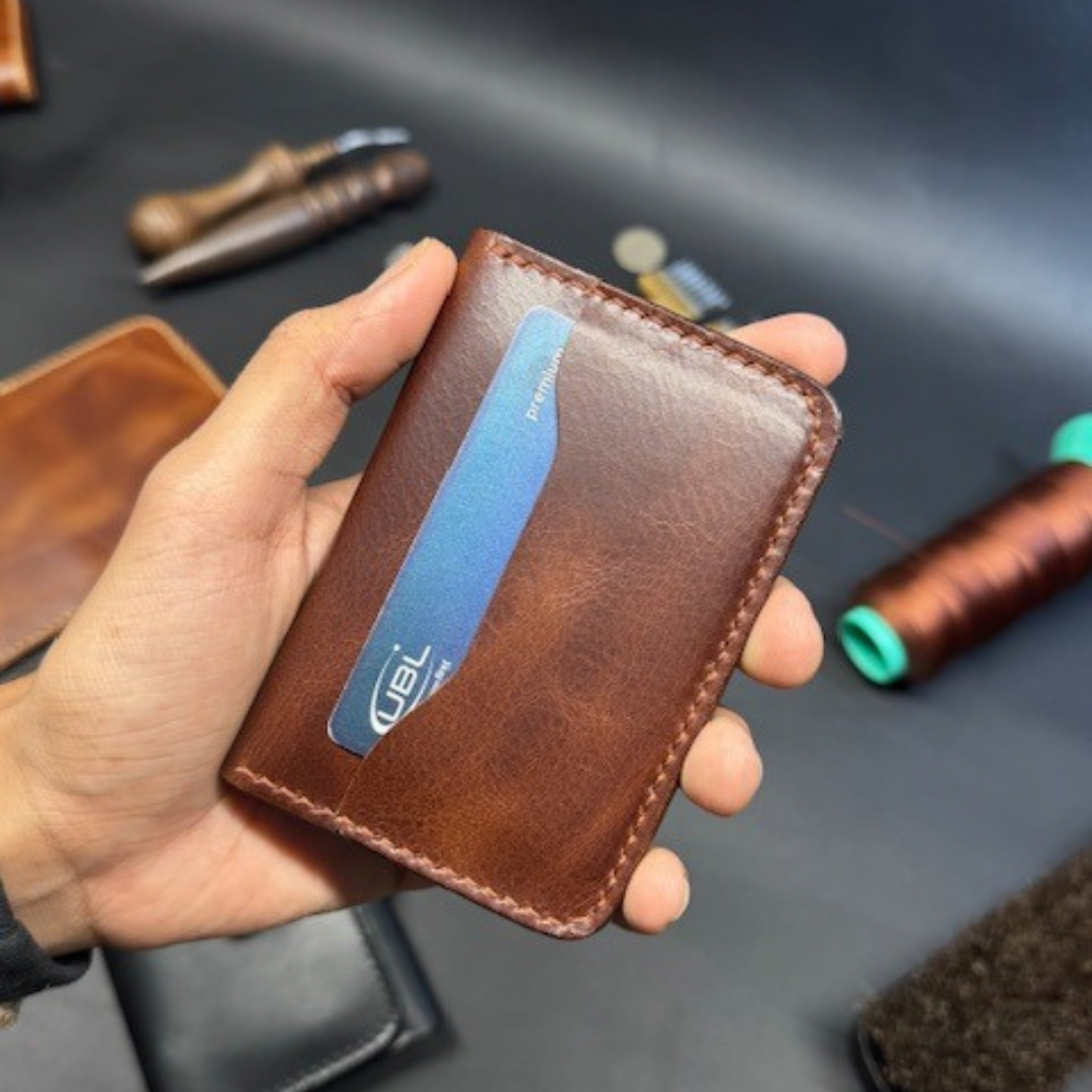 Slim Leather Bifold Wallet