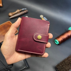 Leather Snap Card Wallet