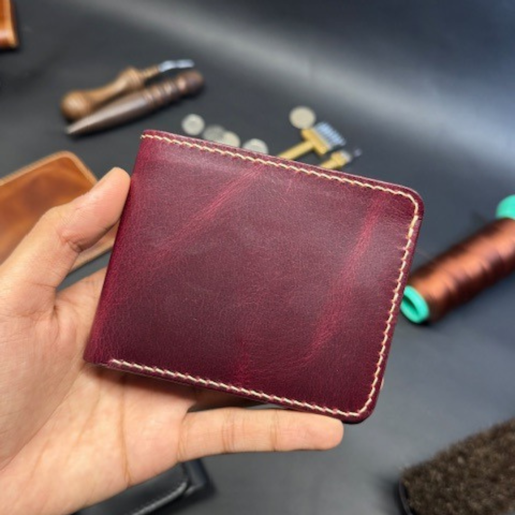 Leather Snap Card Wallet