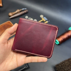 Leather Snap Card Wallet