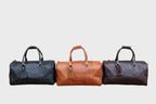 Midnight Voyager Leather Duffle Bag