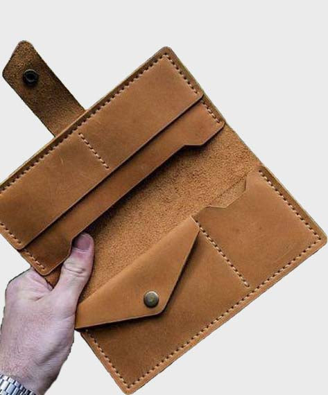 Tan Brown Envelope Wallet