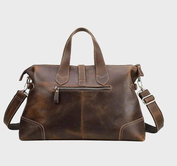 Vintage Brown Travel Duffel Bag