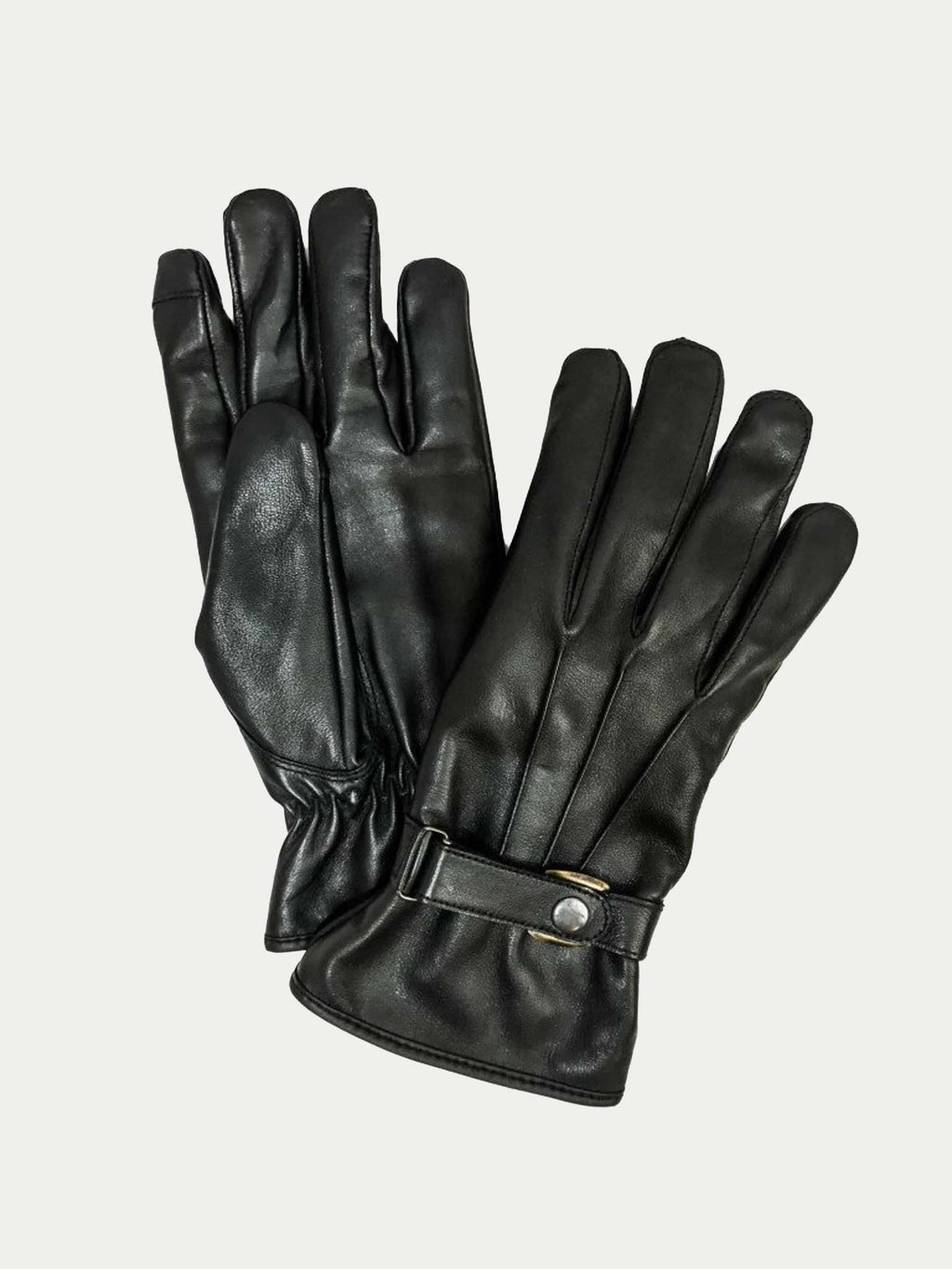 Onyx Heritage Buckle-Strap Winter Gloves