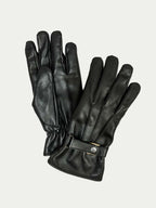 Onyx Heritage Buckle-Strap Winter Gloves