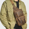 Classic Voyager Full-Grain Leather Duffle Bag