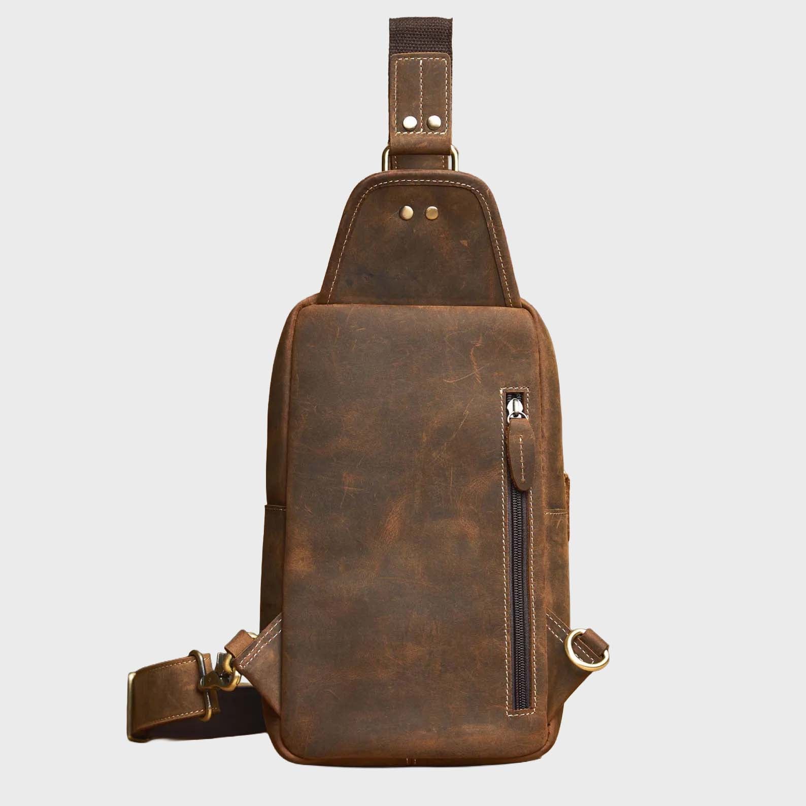 Classic Voyager Full-Grain Leather Duffle Bag