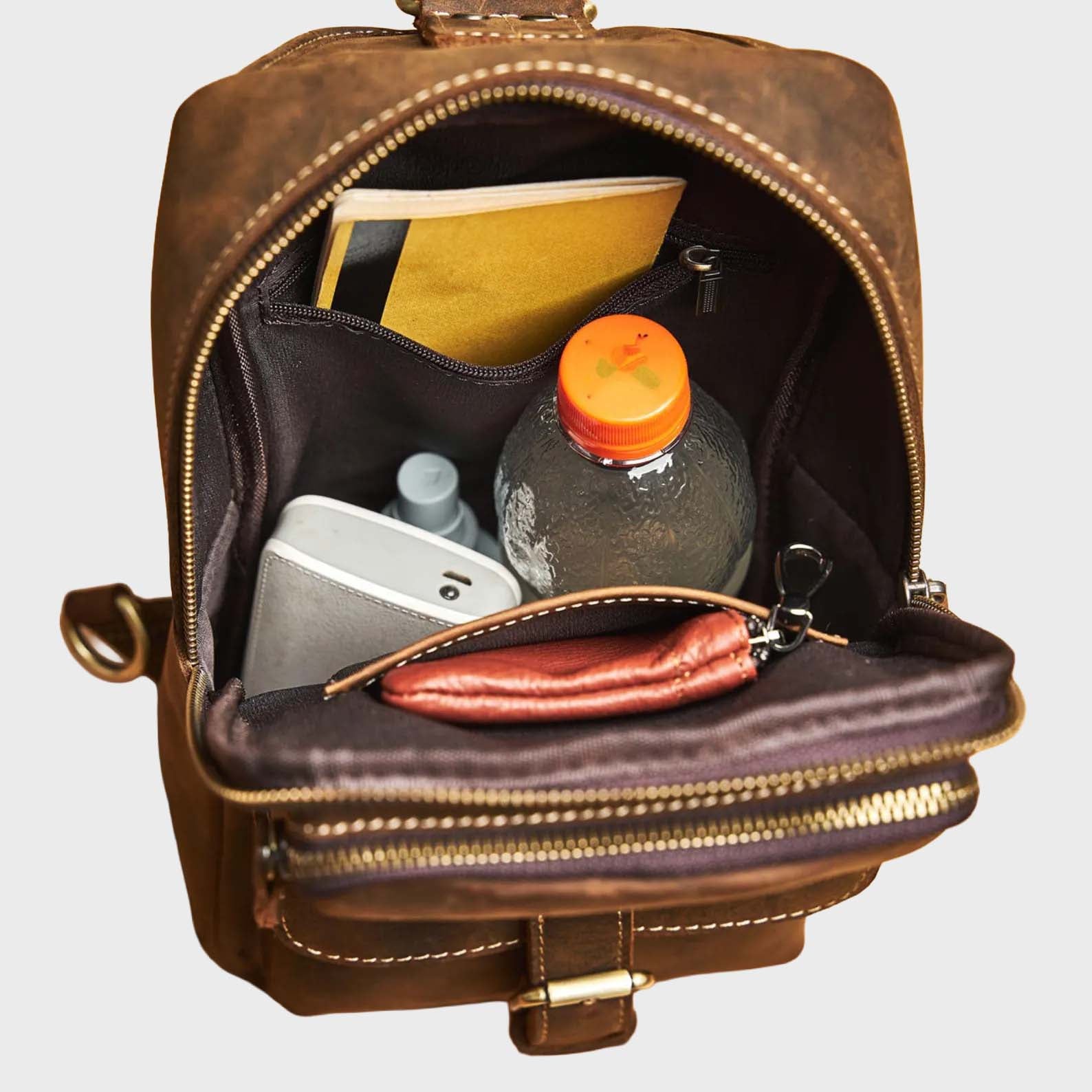 Classic Voyager Full-Grain Leather Duffle Bag