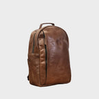 Heritage Oak Handcrafted Genuine Leather Commuter Backpack