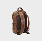 Heritage Oak Handcrafted Genuine Leather Commuter Backpack