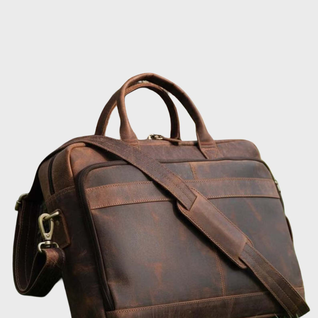 Urban Crest Leather Carryall Bag