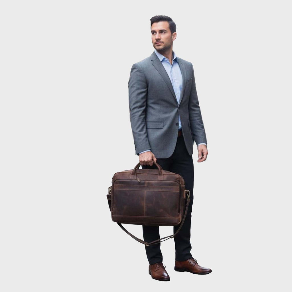 Urban Crest Leather Carryall Bag