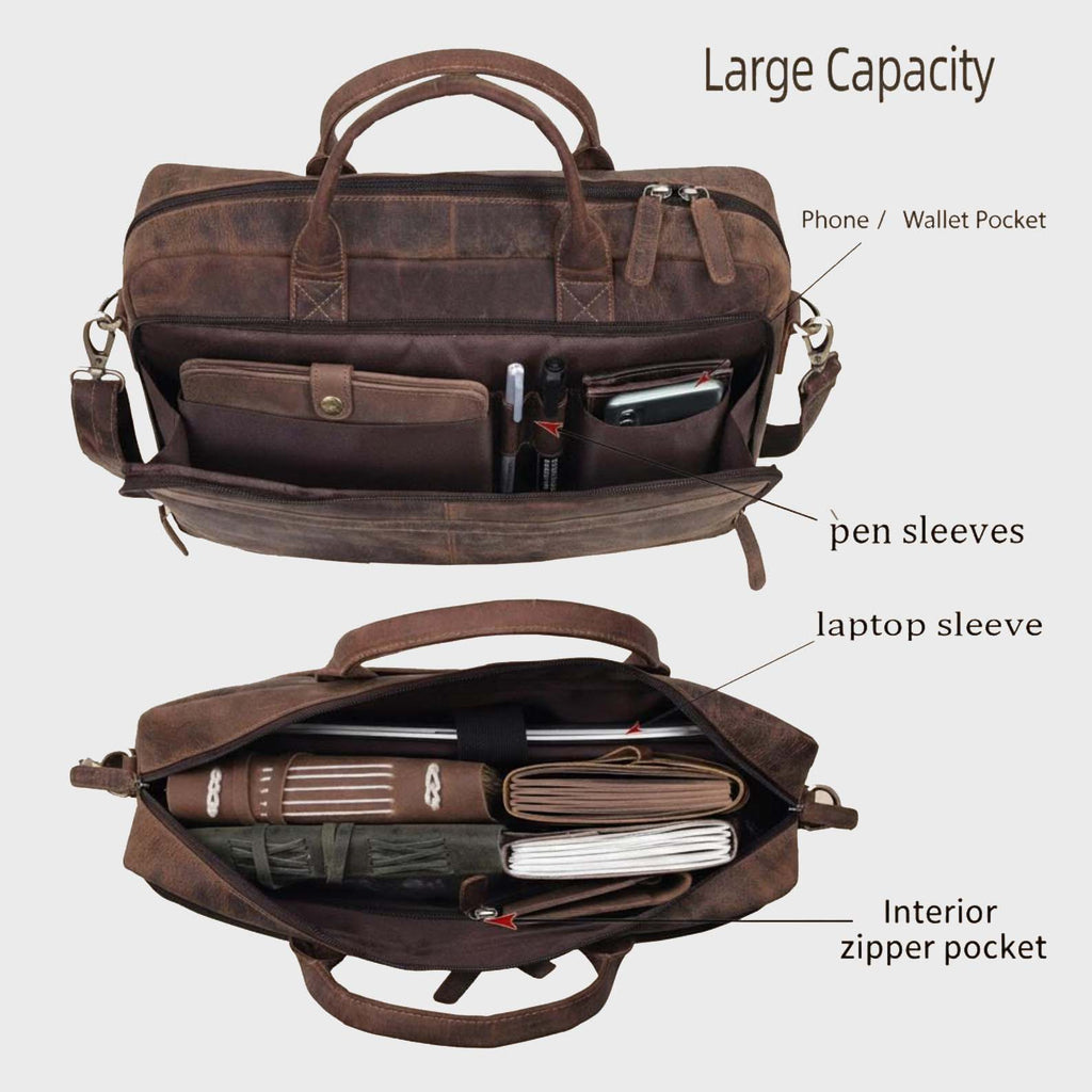 Urban Crest Leather Carryall Bag