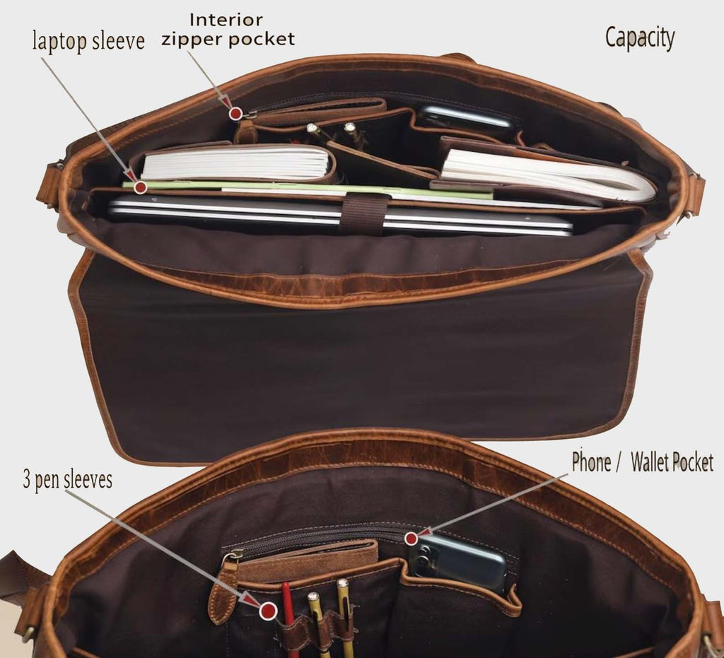 Metro Line Leather Shoulder Bag