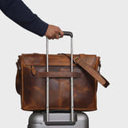 Metro Line Leather Shoulder Bag