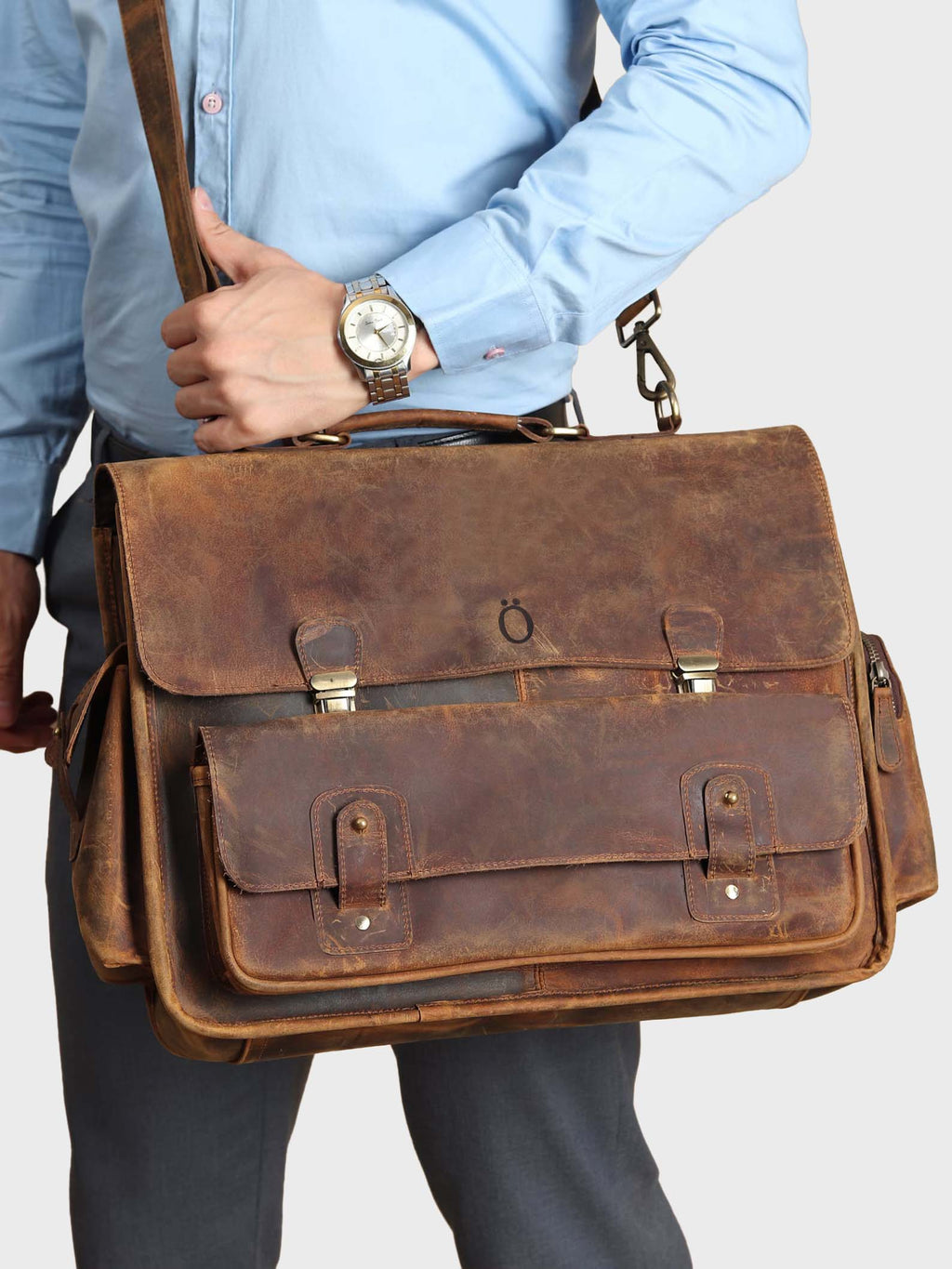 Heritage Voyager Leather Duffle Bag