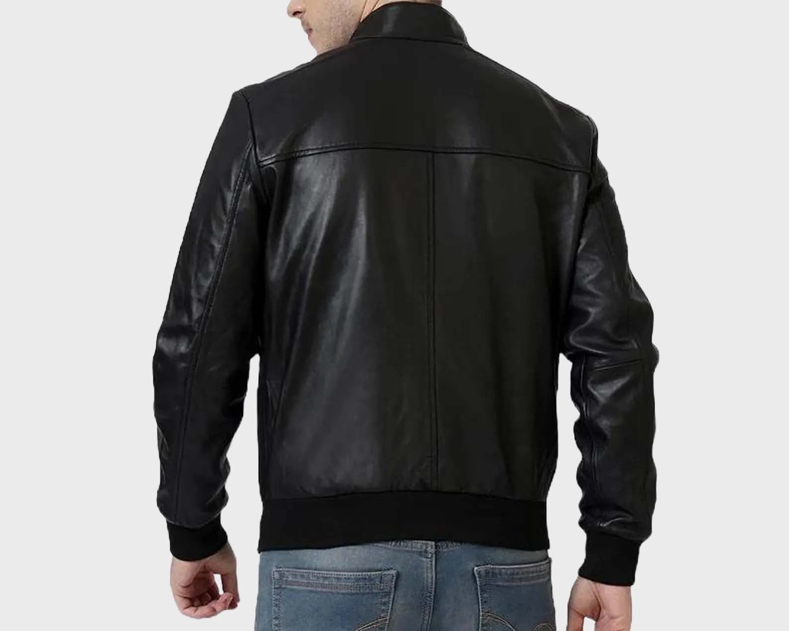 Men’s Heritage Distressed Brown Leather Aviator Jacket