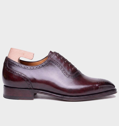 Burgundy Goodyear Welted Oxford Dress Shoes