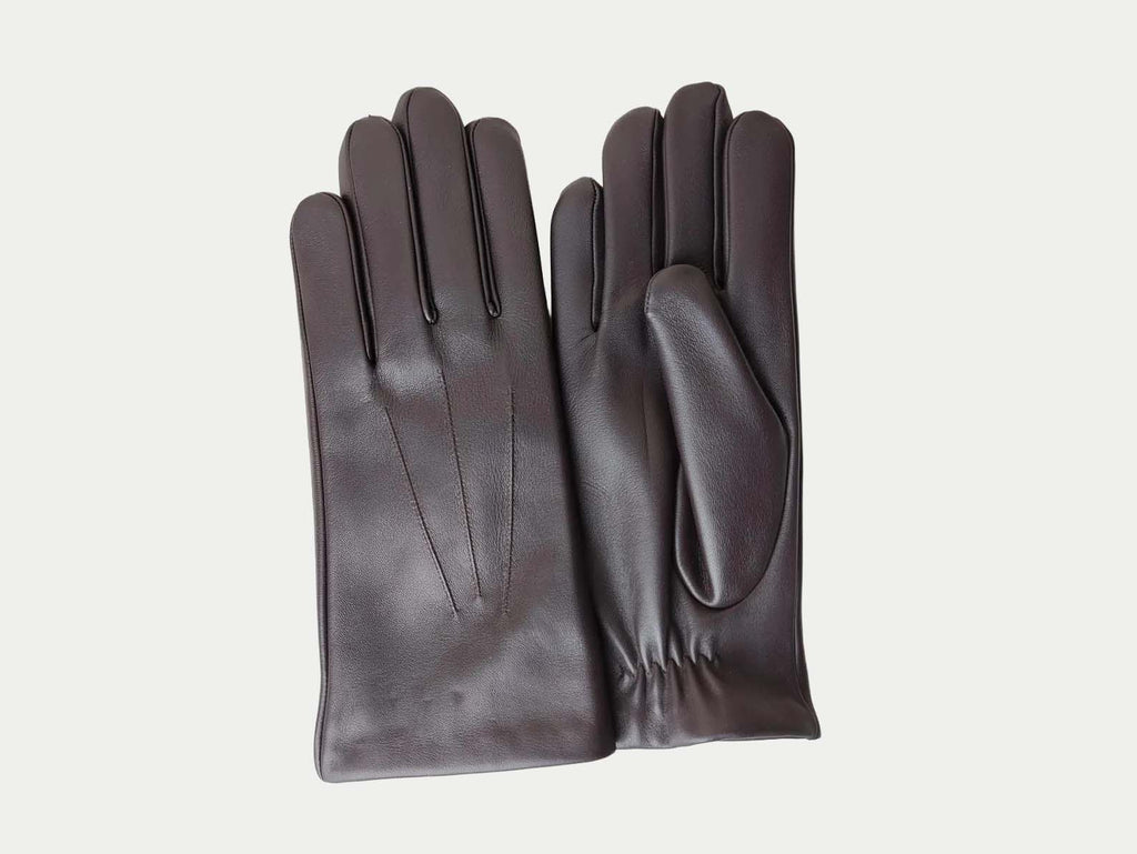 Artisan Burgundy Pebbled Leather Dress Gloves