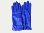 Saffron Heritage Cashmere-Lined Leather Gloves