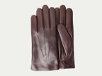 Saffron Heritage Cashmere-Lined Leather Gloves