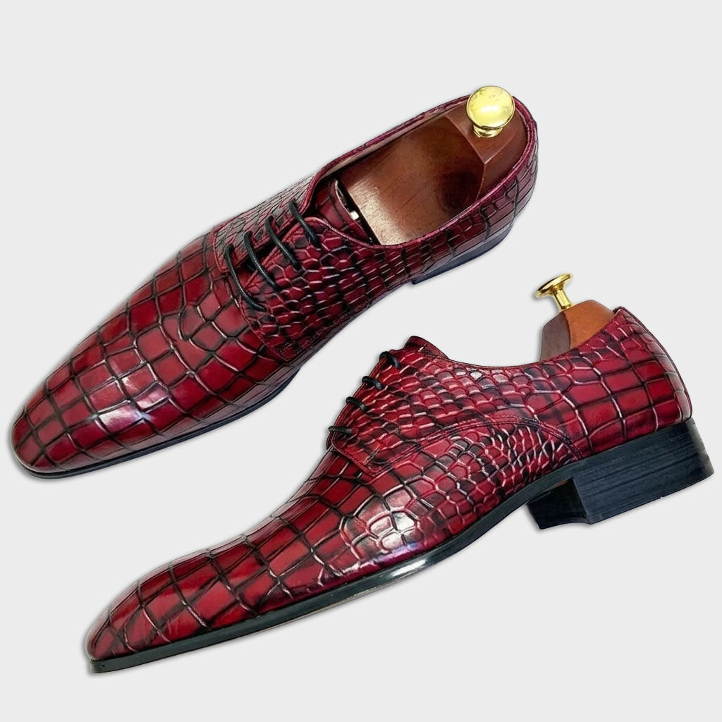 Heritage Tan Leather Wingtip Derby Shoes