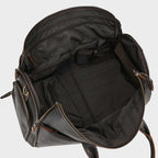 Leather Duffle Bag with Garment Carrier