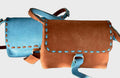 Aqua Blue Handmade Crossbody Bag