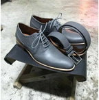 Onyx Velvet-Inlay Formal Moccasins