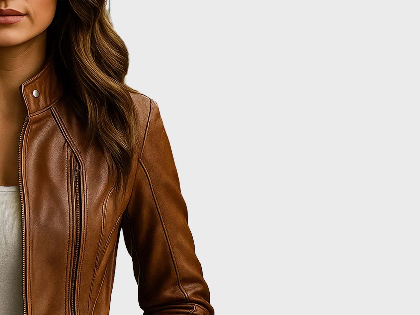 Women’s Heritage Burgundy Distressed Leather Biker Jacket