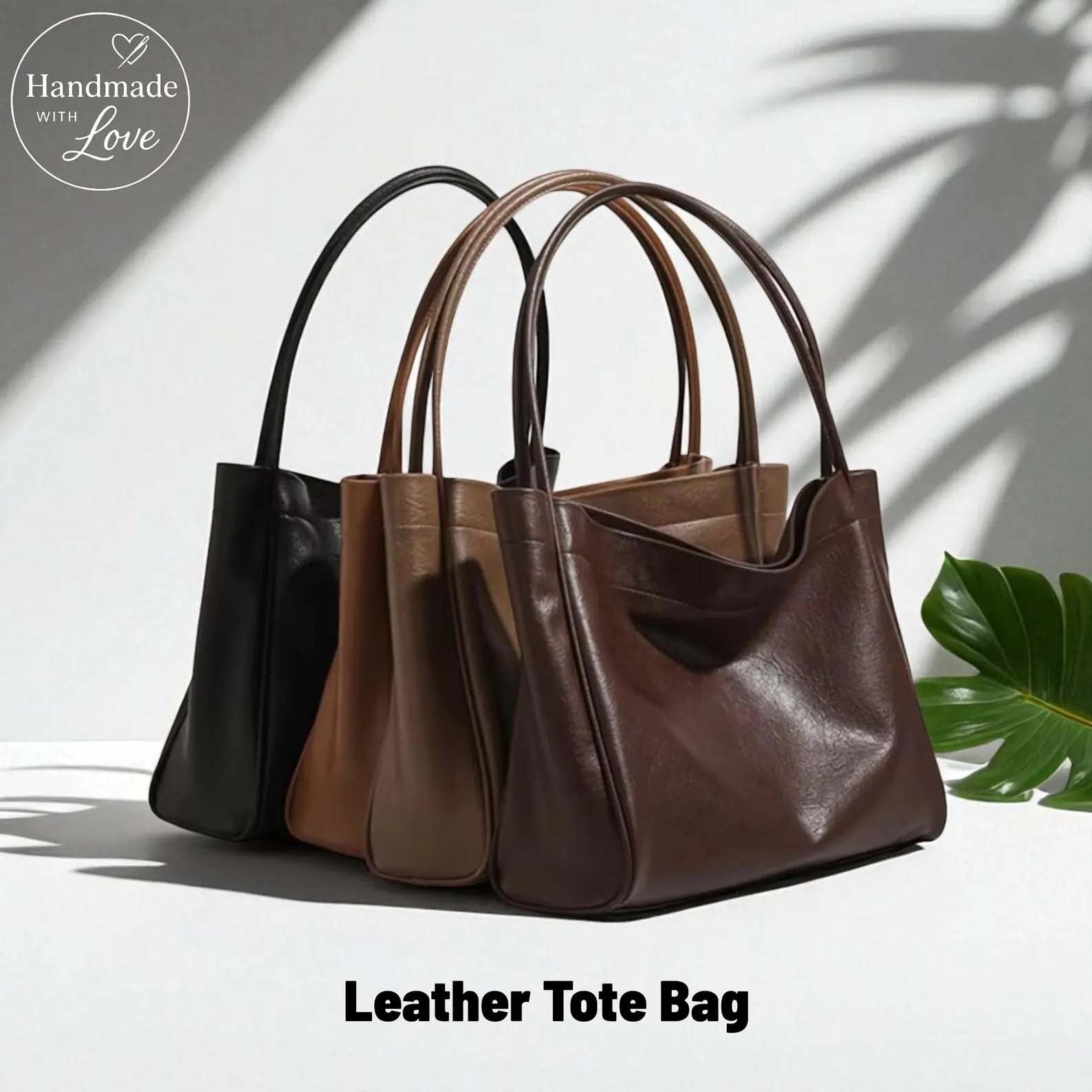 Handmade Genuine Leather Tote Bag