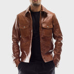 Heritage Frontier Leather Safari Jacket