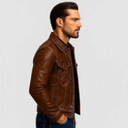 Midnight Expedition Leather Safari Jacket