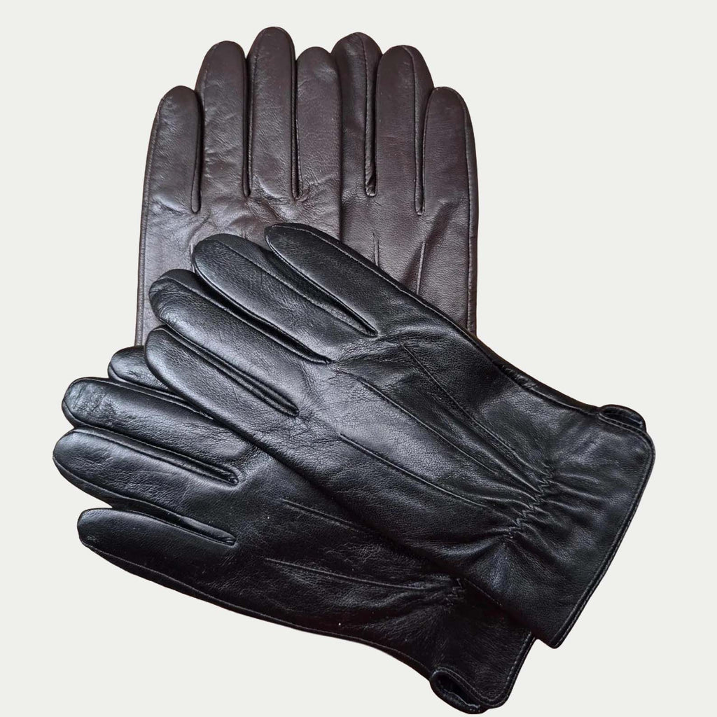 Executive Obsidian Sheepskin Leather Dress Gloves