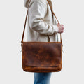 Classic Heritage Leather Messenger Bag