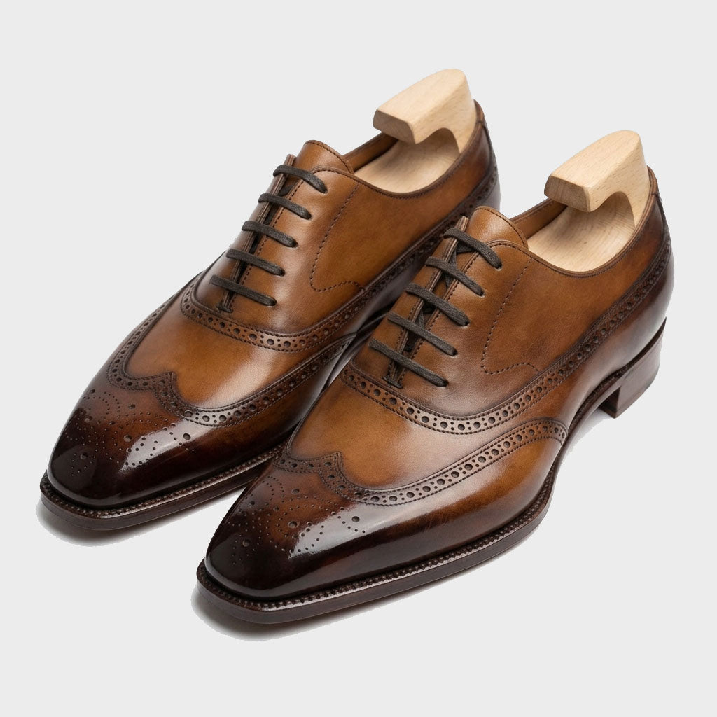 Heritage Mahogany Wingtip Brogue Oxfords