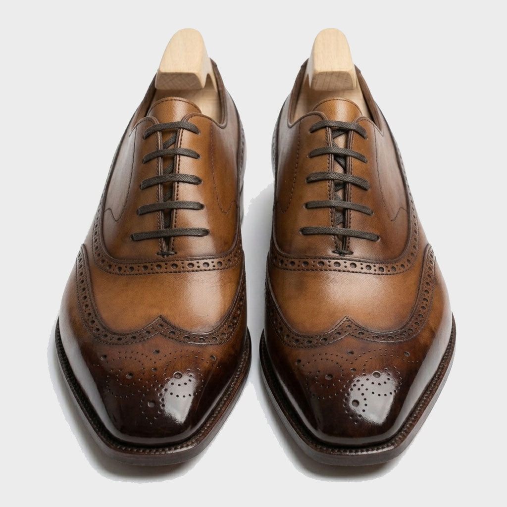 Heritage Mahogany Wingtip Brogue Oxfords