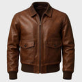 Midnight Forge Leather Shirt Jacket