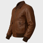 Midnight Forge Leather Shirt Jacket