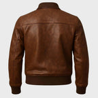 Midnight Forge Leather Shirt Jacket