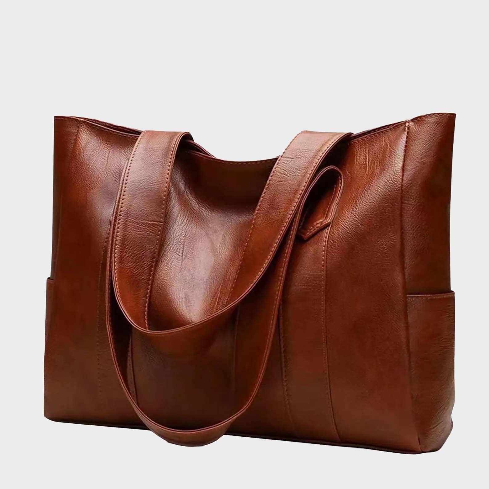 Large Genuine Leather Tote Bag