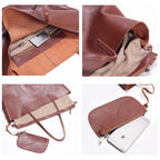 Minimalist Full-Grain Leather Tote Bag