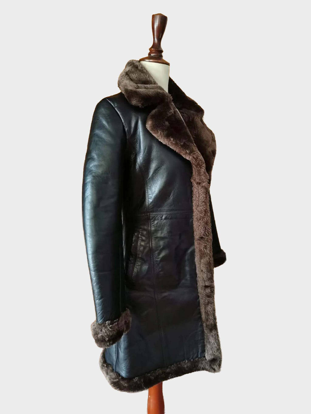 Women’s Heritage Cognac Slim-Fit Lambskin Leather Jacket