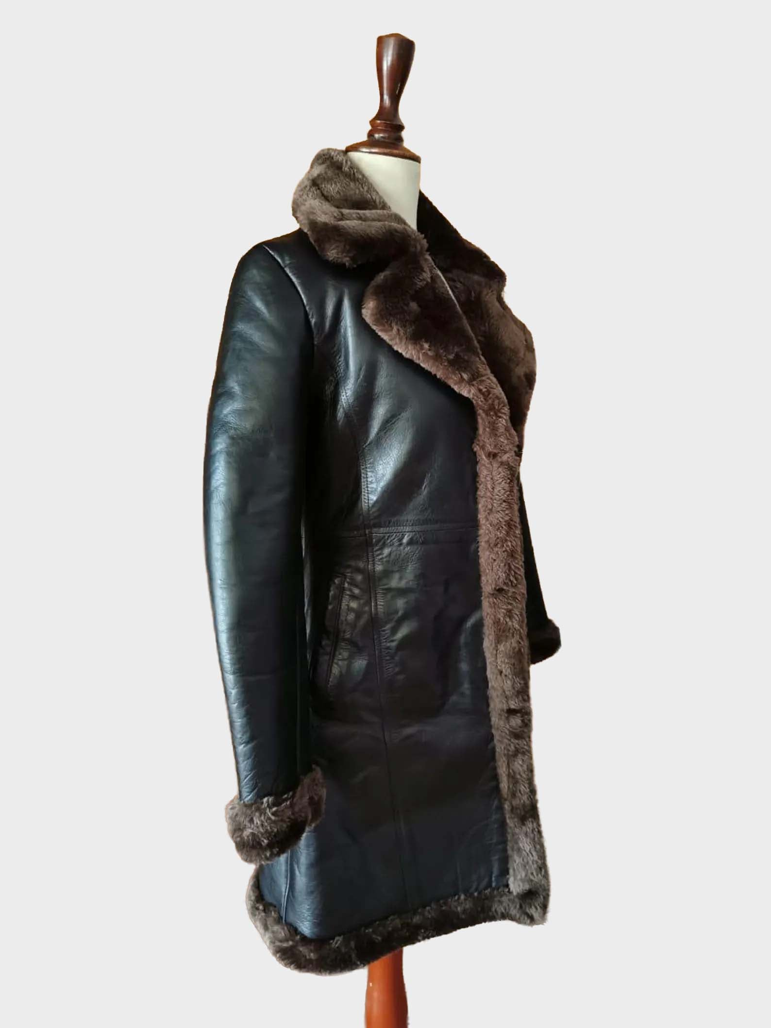 Women’s Heritage Cognac Slim-Fit Lambskin Leather Jacket