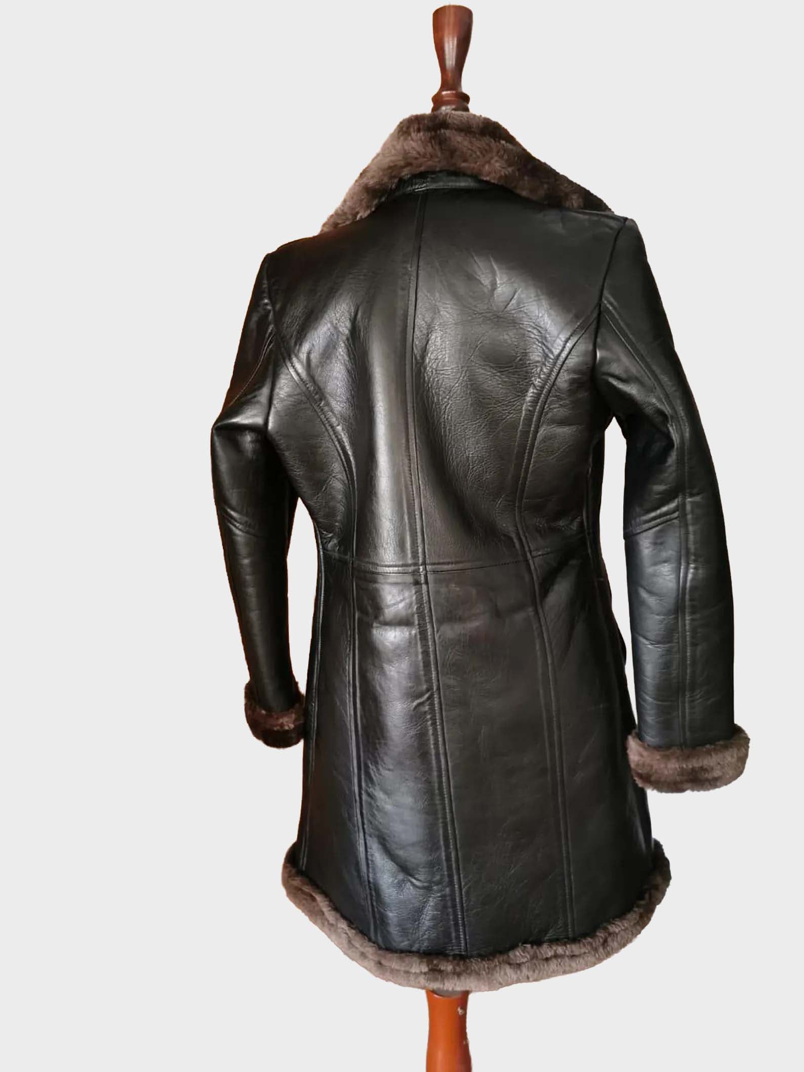 Women’s Heritage Cognac Slim-Fit Lambskin Leather Jacket