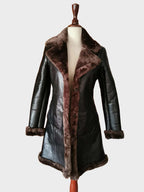 Women’s Heritage Cognac Slim-Fit Lambskin Leather Jacket