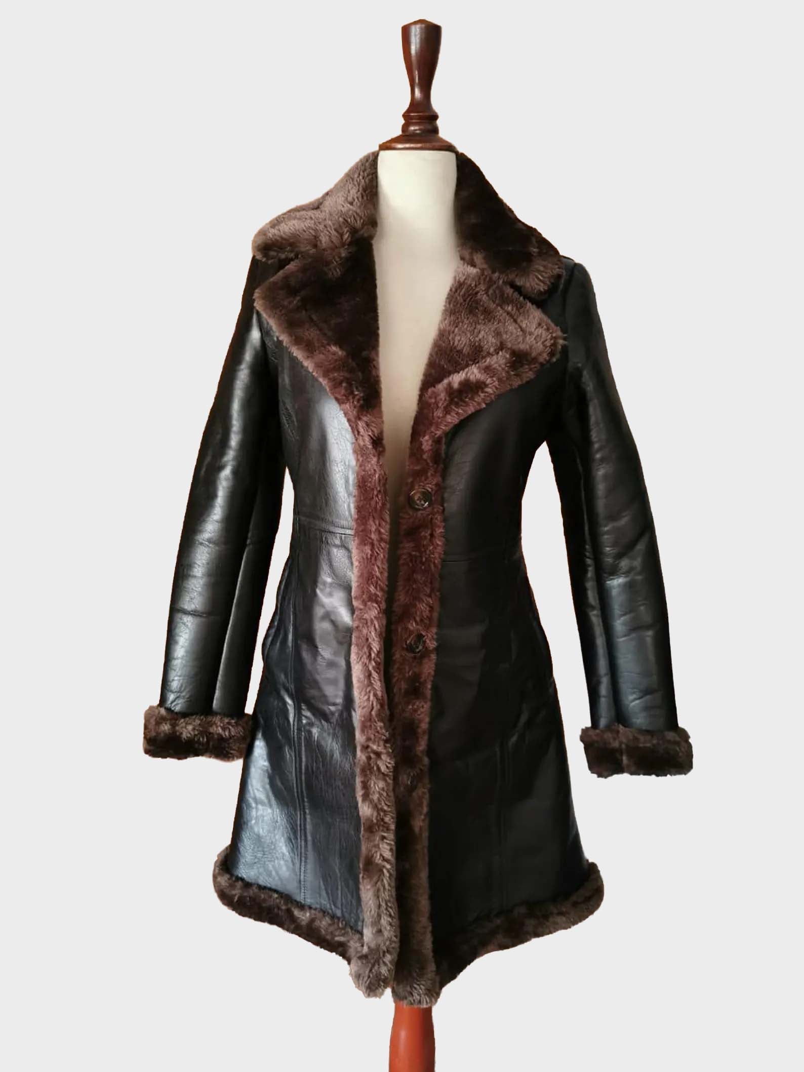 Women’s Heritage Cognac Slim-Fit Lambskin Leather Jacket